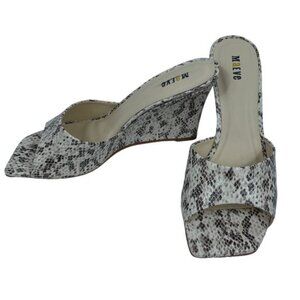 Anthropologie Maeve Square-Toe Mules Heels Womens Size 7